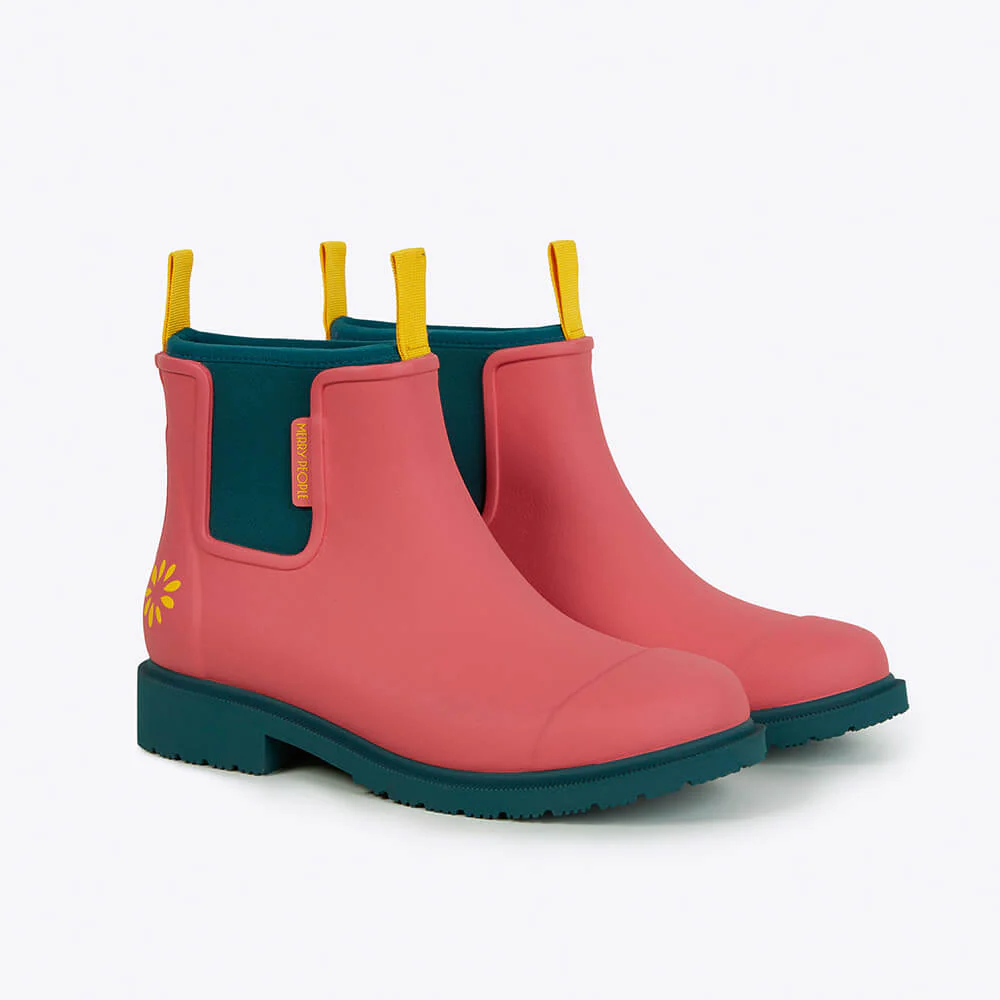 Merry People X Mothers Day Classic Bobbi Ankle Boot Coral Teal