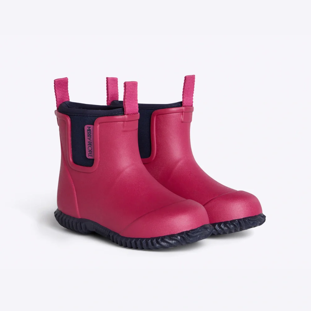 Bobbi Kids Gumboot Magenta & Navy