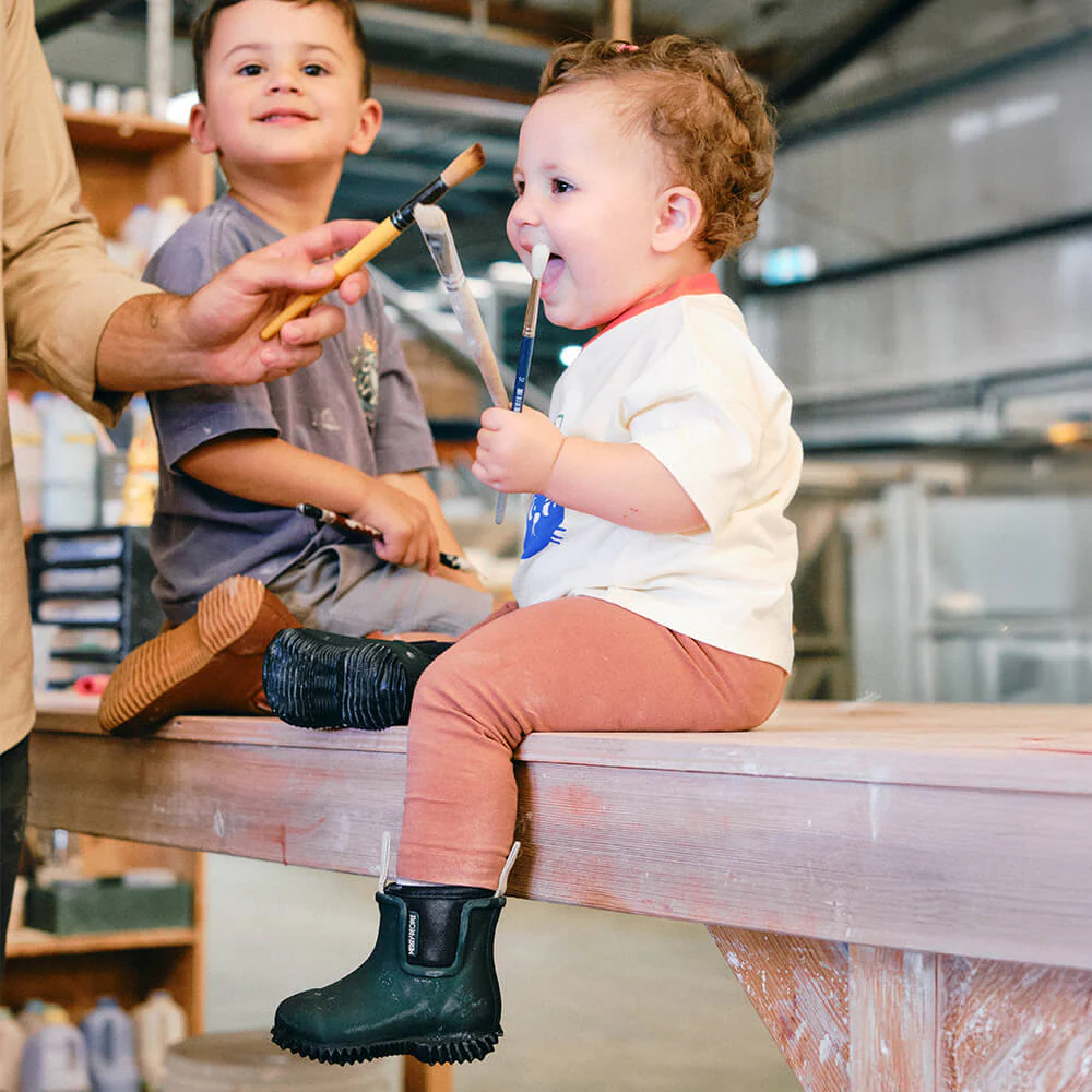 Bobbi Kids Gumboot Forest Green