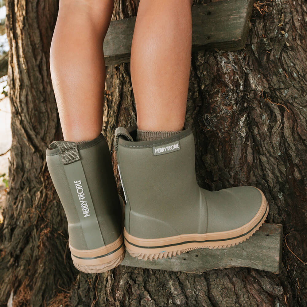 Andie Kids Gumboot Khaki Green