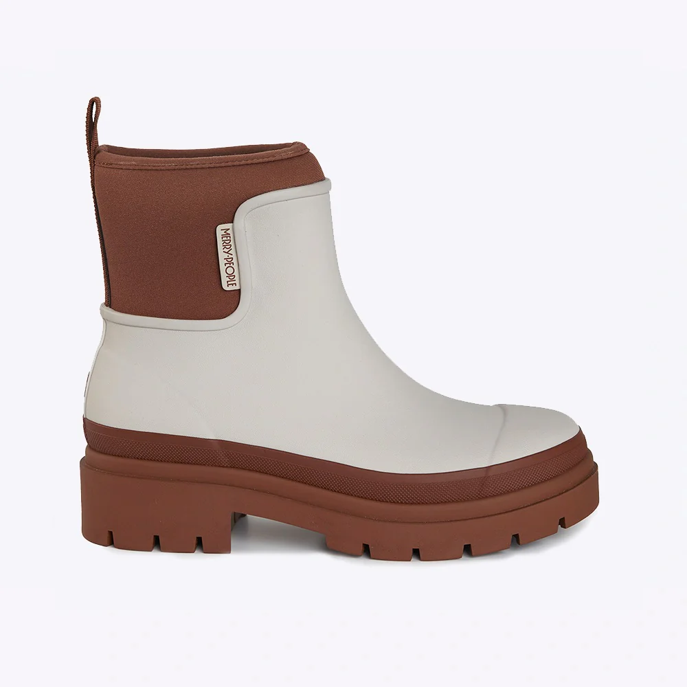 Merry People X Karen Walker Tully Boot Ecru & Chestnut