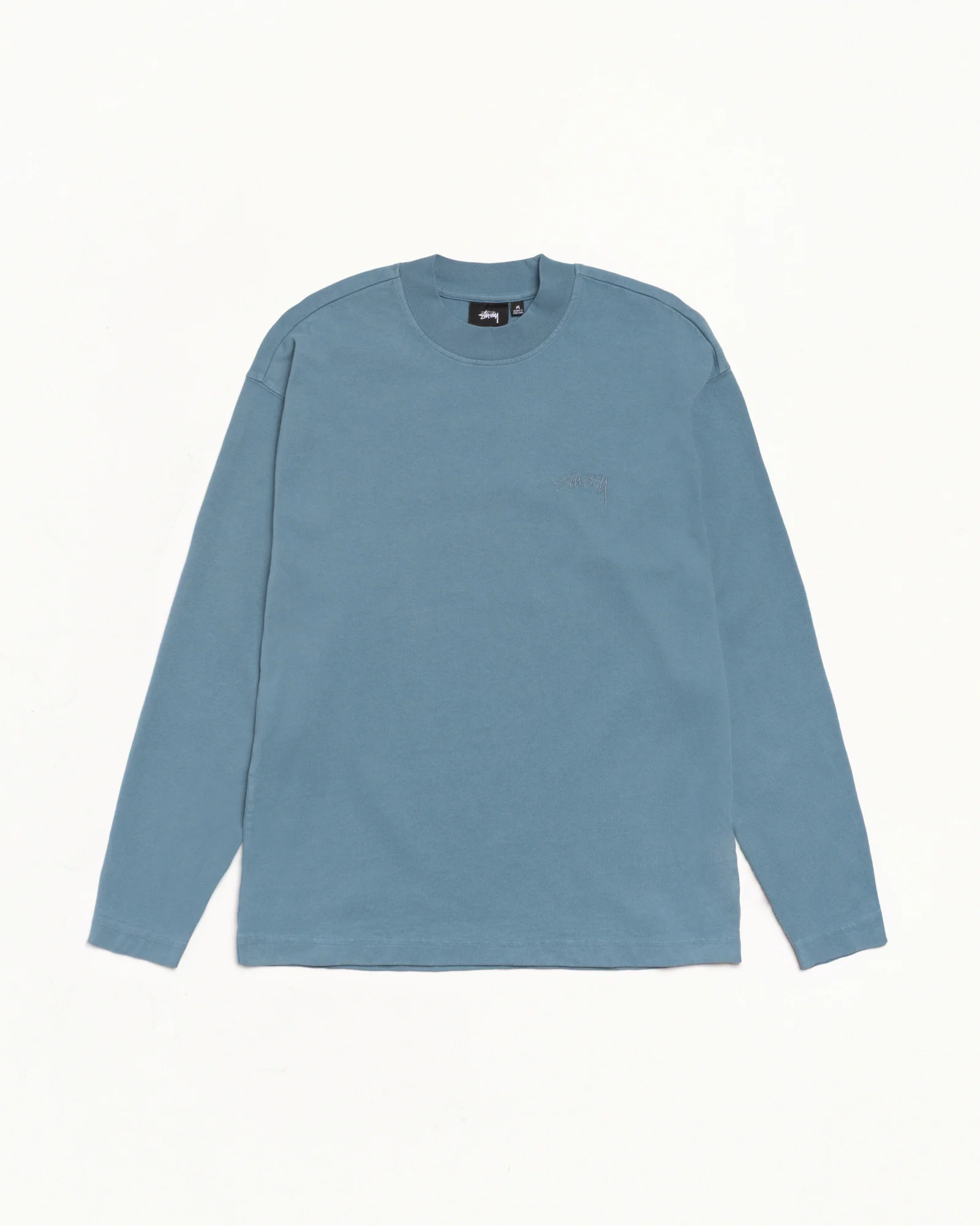 DYED LS MOCK NECK TEE