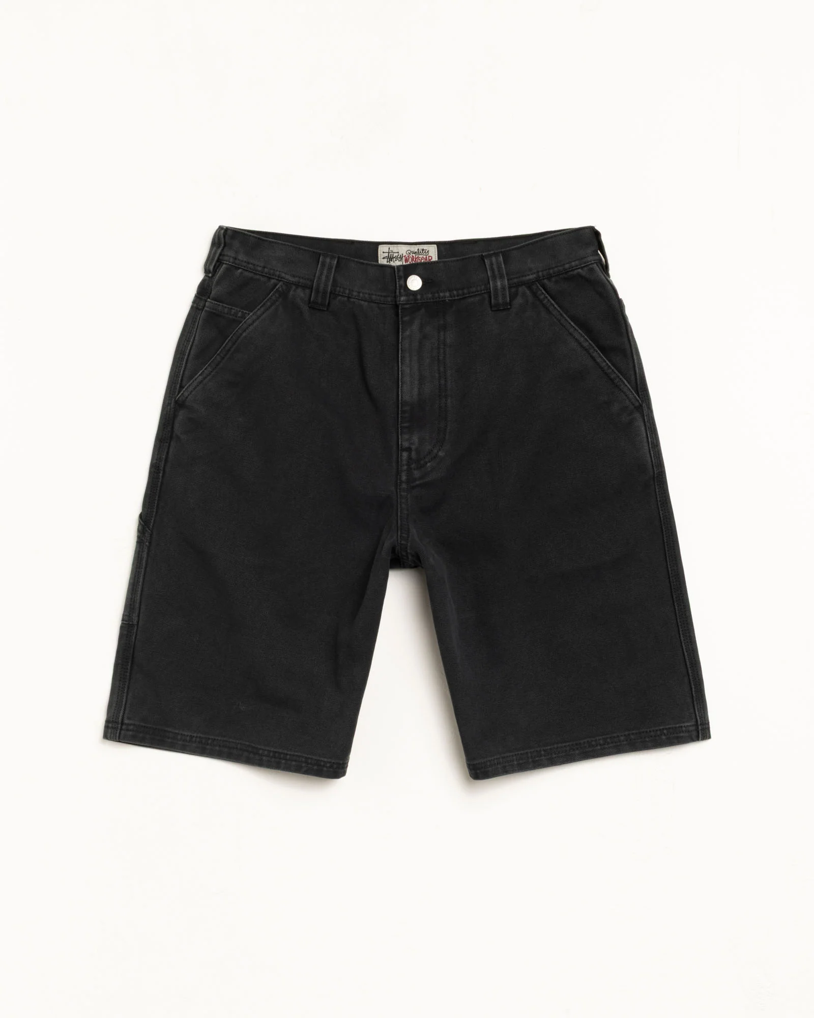 WASHED CANVAS WORK SHORT