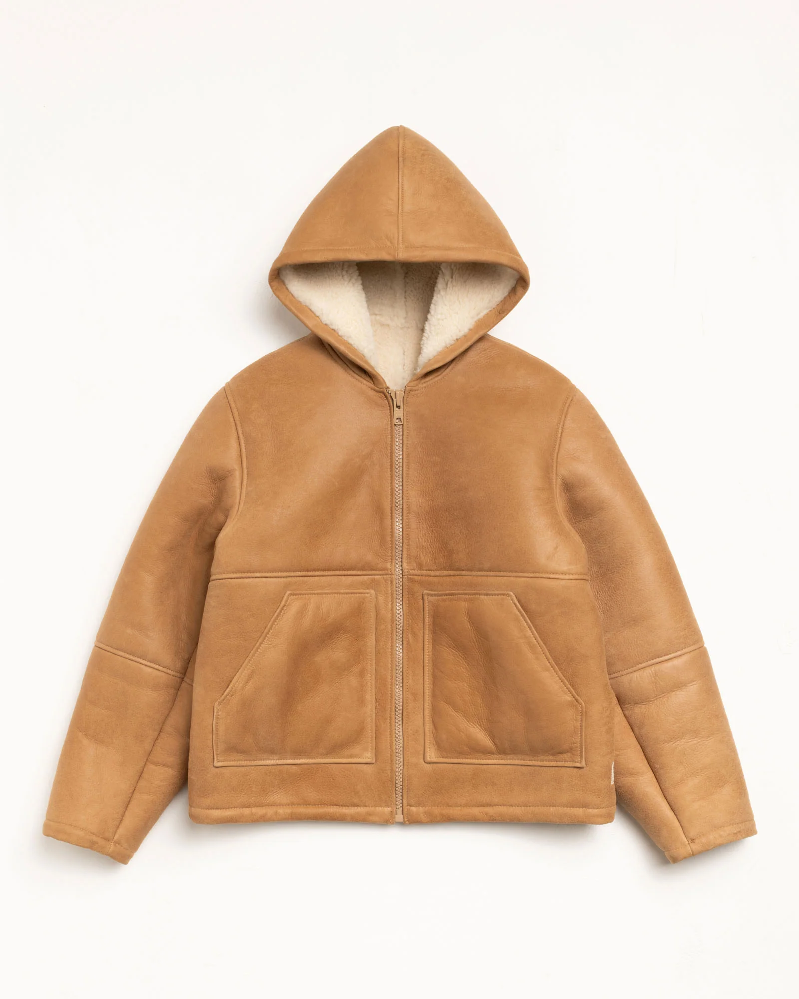 SHEARLING HOODED JACKET
