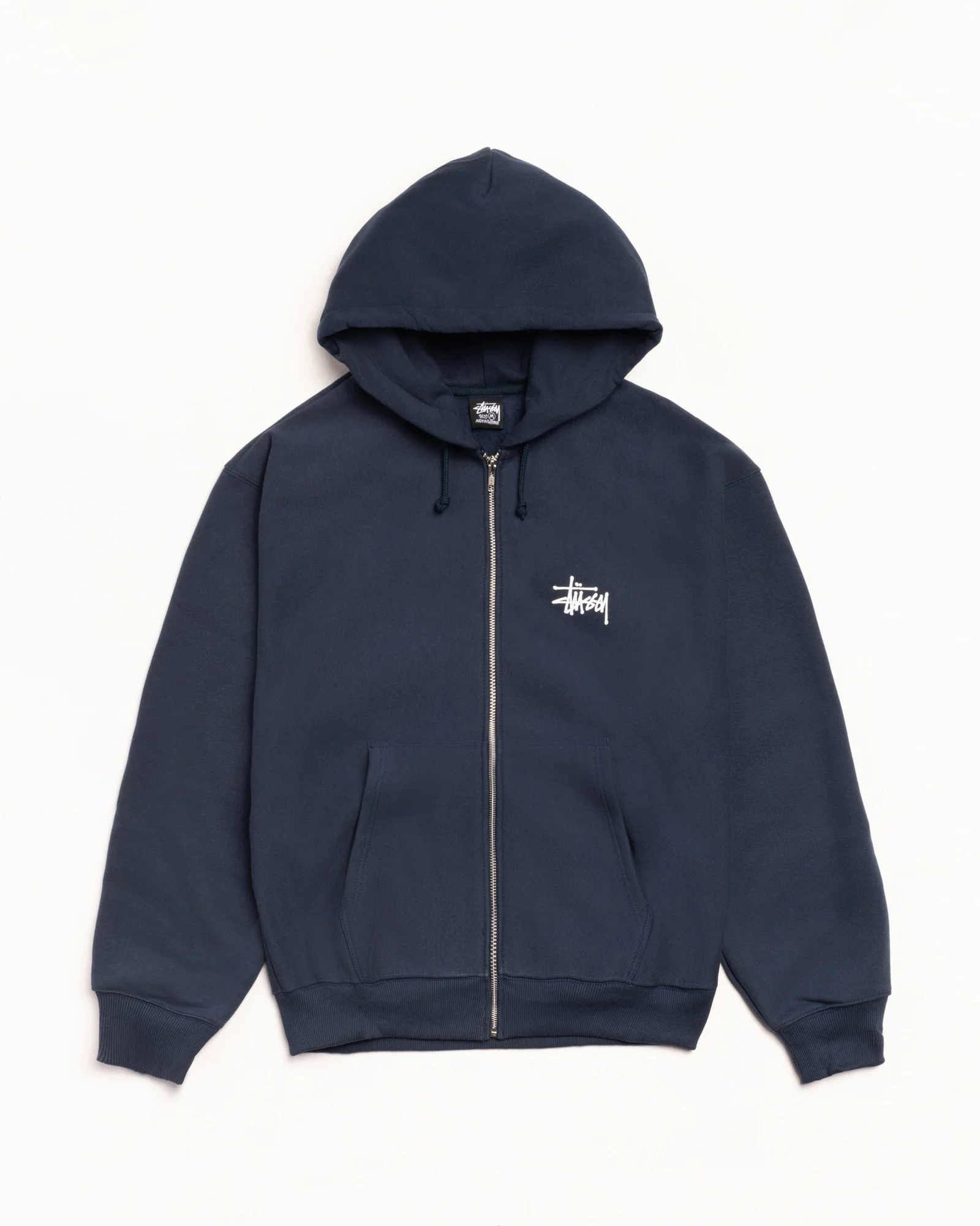 BASIC STÜSSY ZIP HOODIE