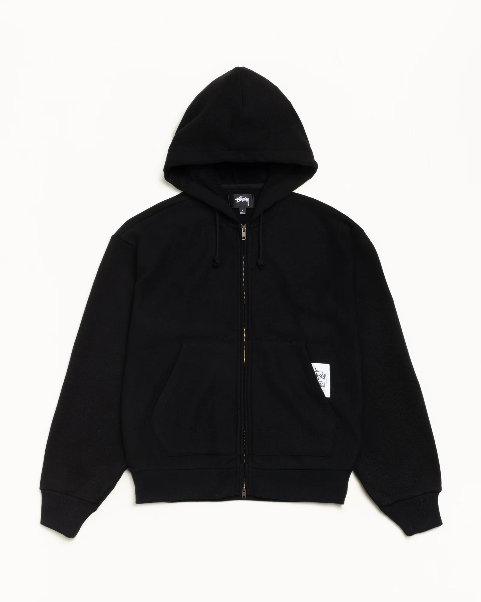 PATCH ZIP KNIT HOODIE