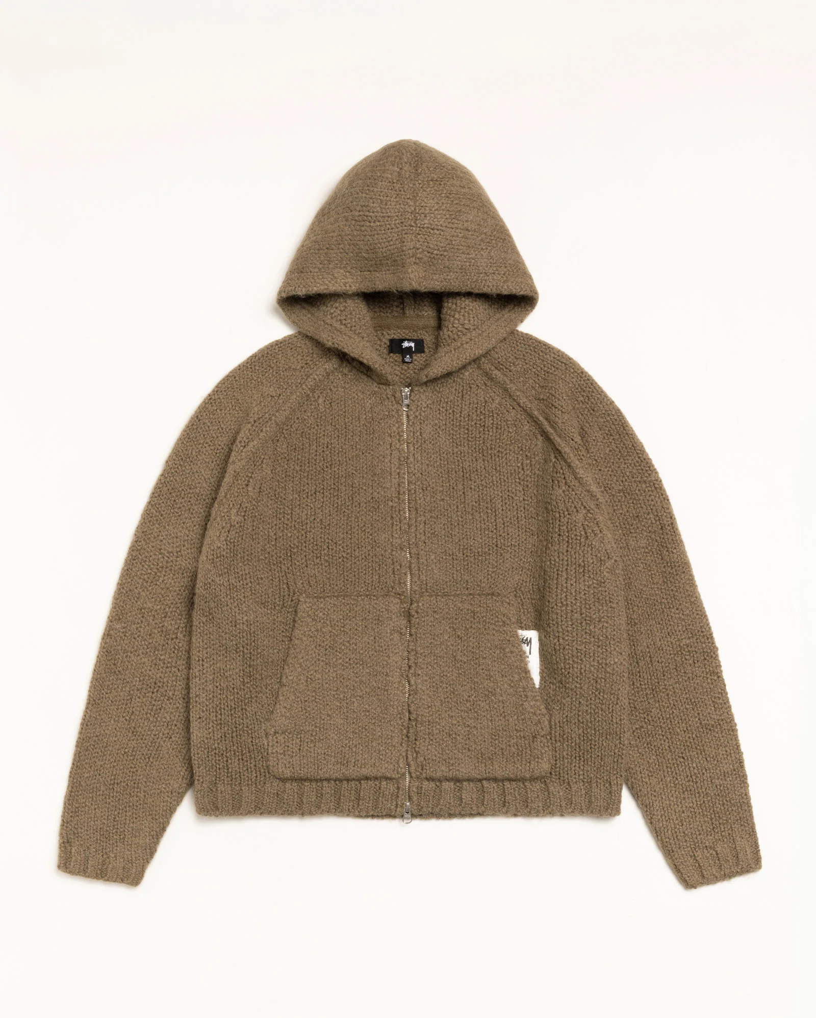 CHUNKY KNIT ZIP HOODIE