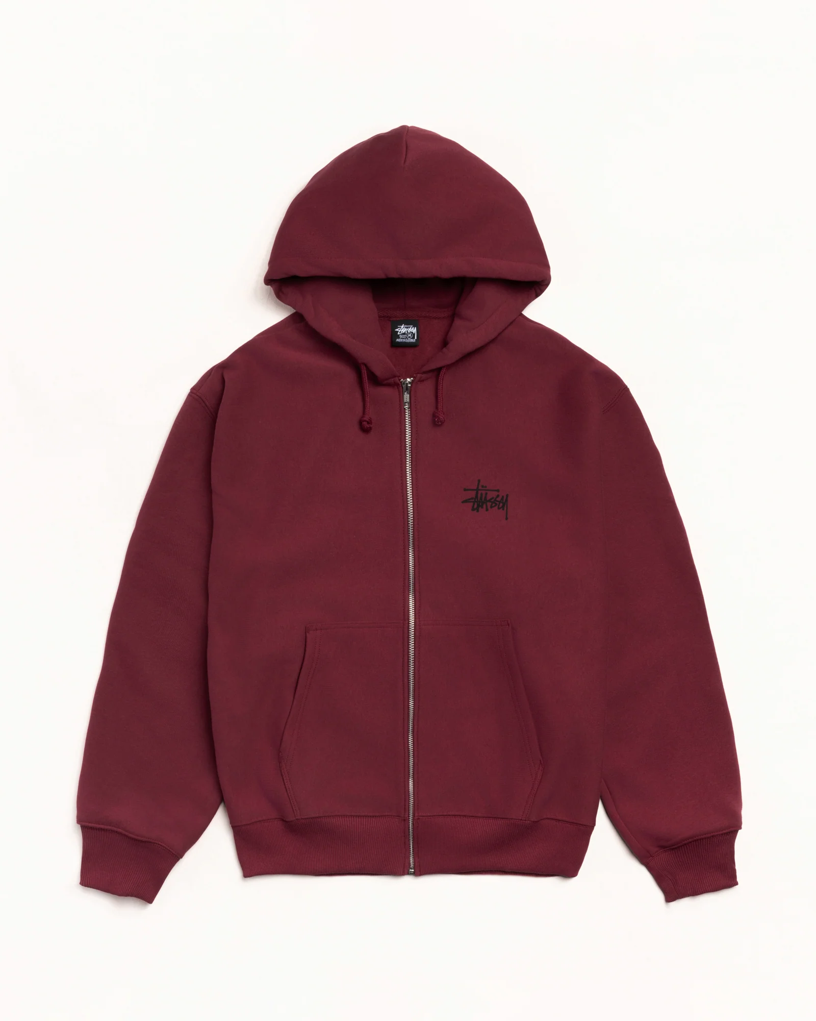BASIC STÜSSY ZIP HOODIE