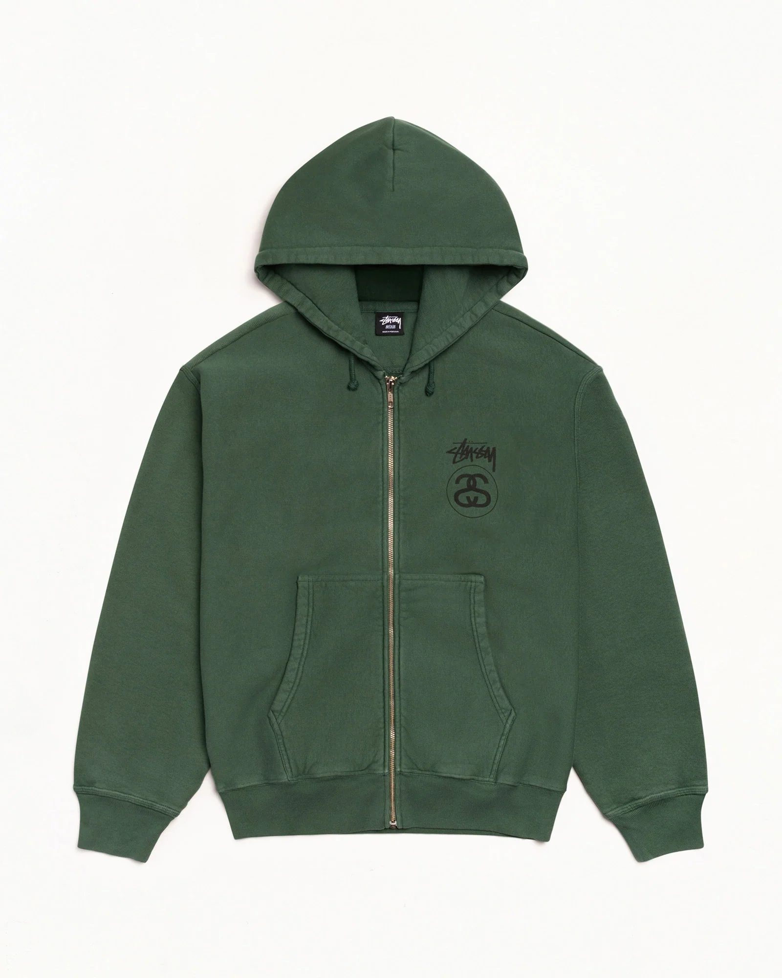 STOCK LINK ZIP HOODIE PIGMENT DYED