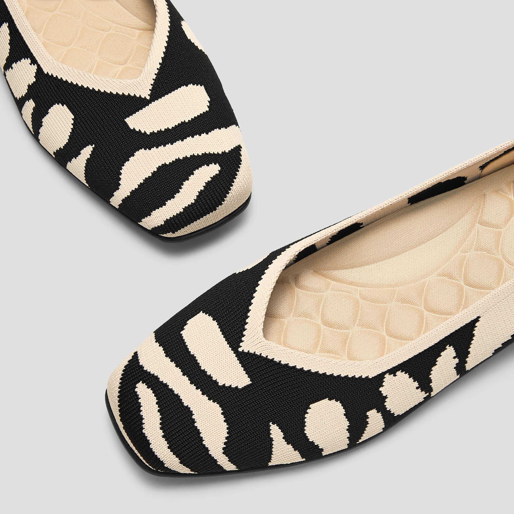 [Margot Walker] スクエアトゥ 超軽量 厚底 フラットシューズ