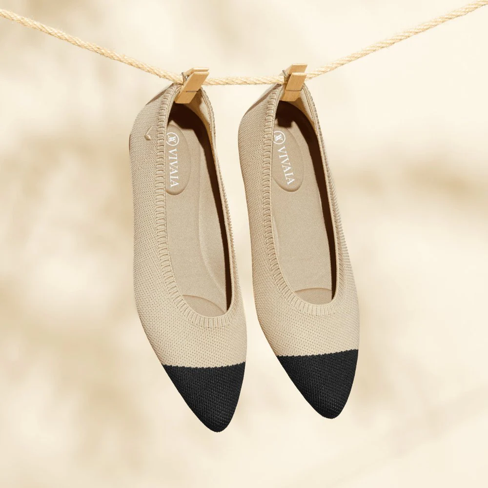 [Aria 5°] ポインテッドトゥ フラットシューズ