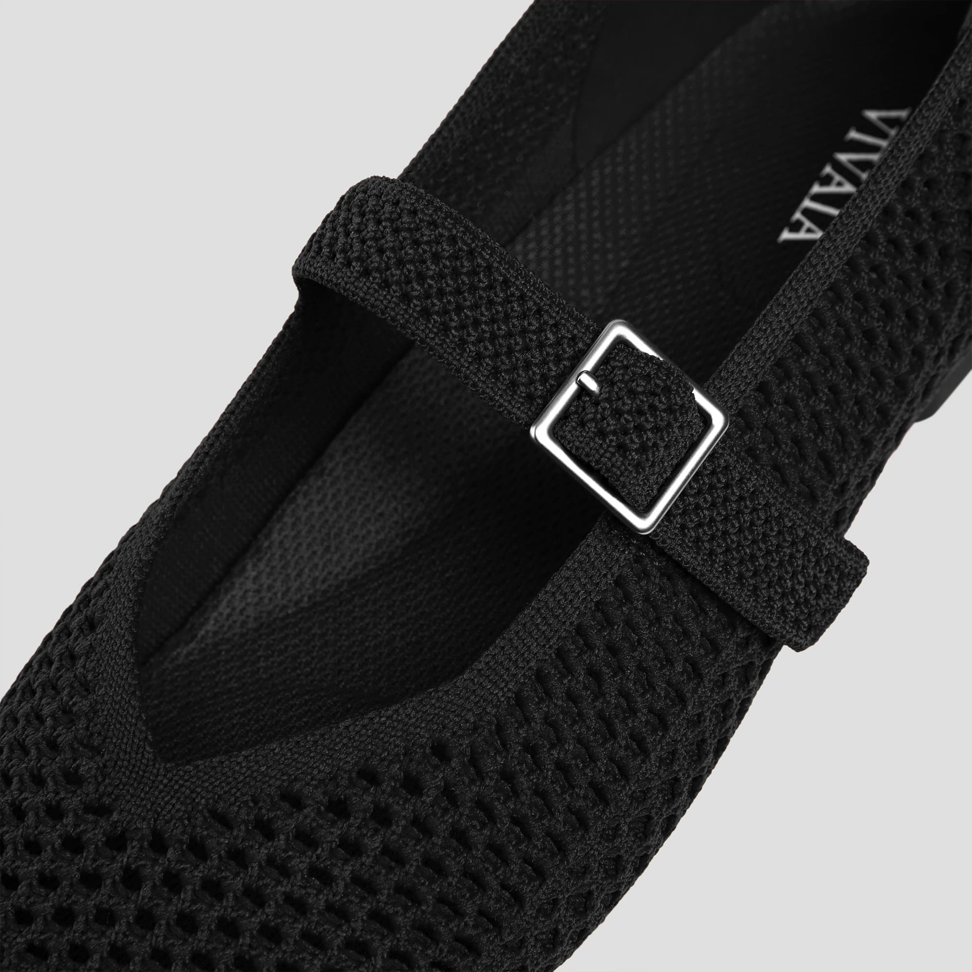 [Margot Mary-Jane Mesh] スクエアトゥ メリージェーン フラットシューズ