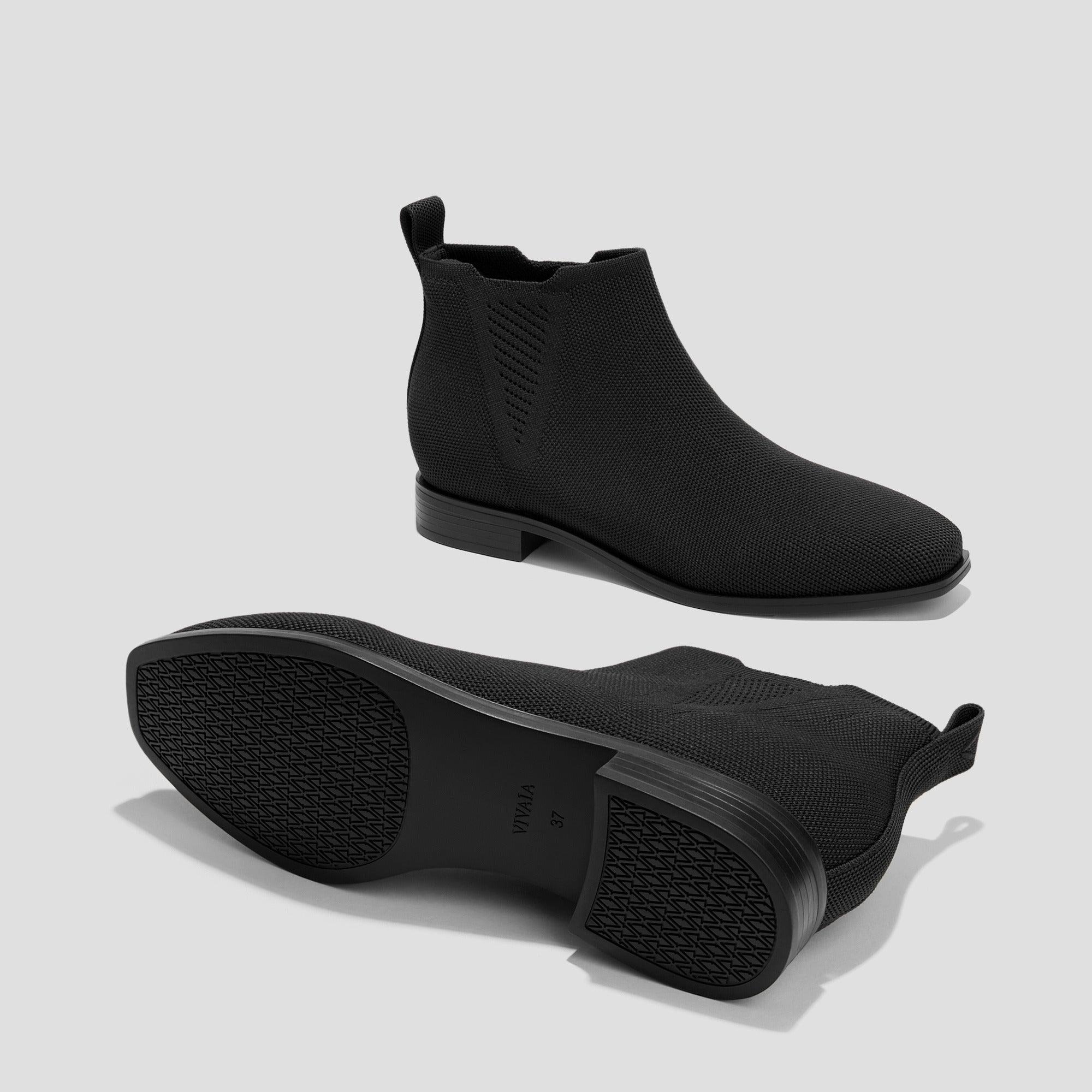 [Ryan Slip-on] スクエアトゥ 撥水加工 スリッポン チェルシーブーツ