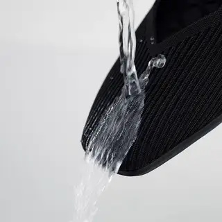 [Margot Walker 超撥水] スクエアトゥ 超軽量 厚底 フラットシューズ