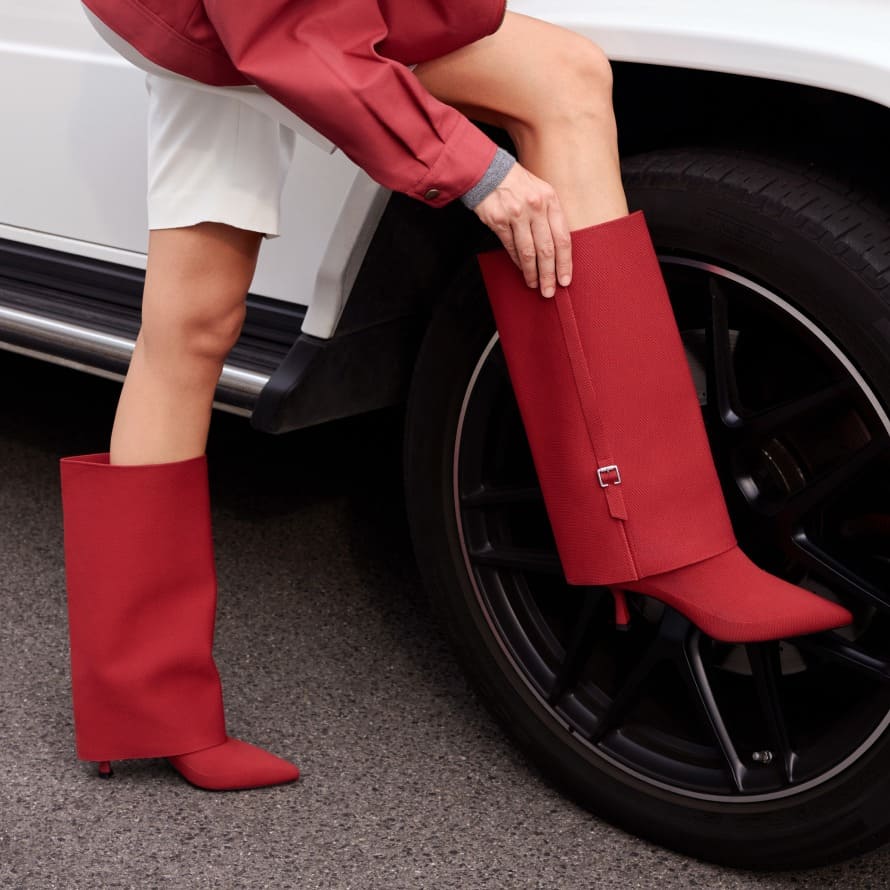 [Riya] ニット スリーブ レッグウォーマー