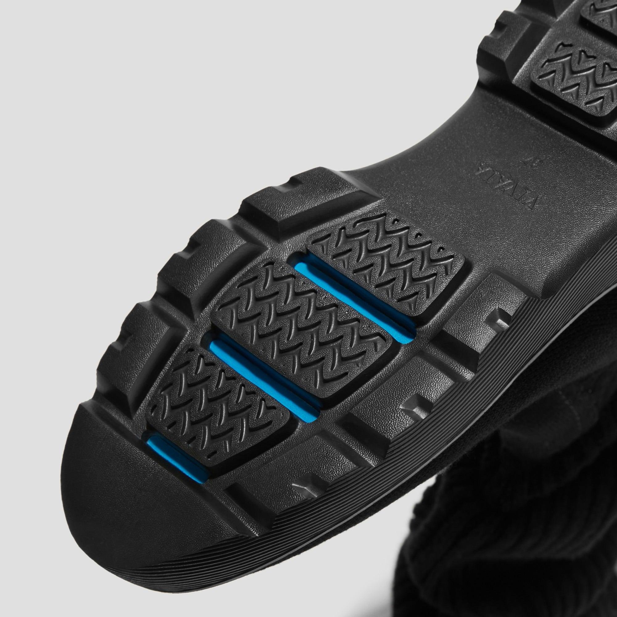 [Eduarda] ラウンドトゥ 撥水加工 ニーハイ プラットフォーム チャンキー ウェッジブーツ