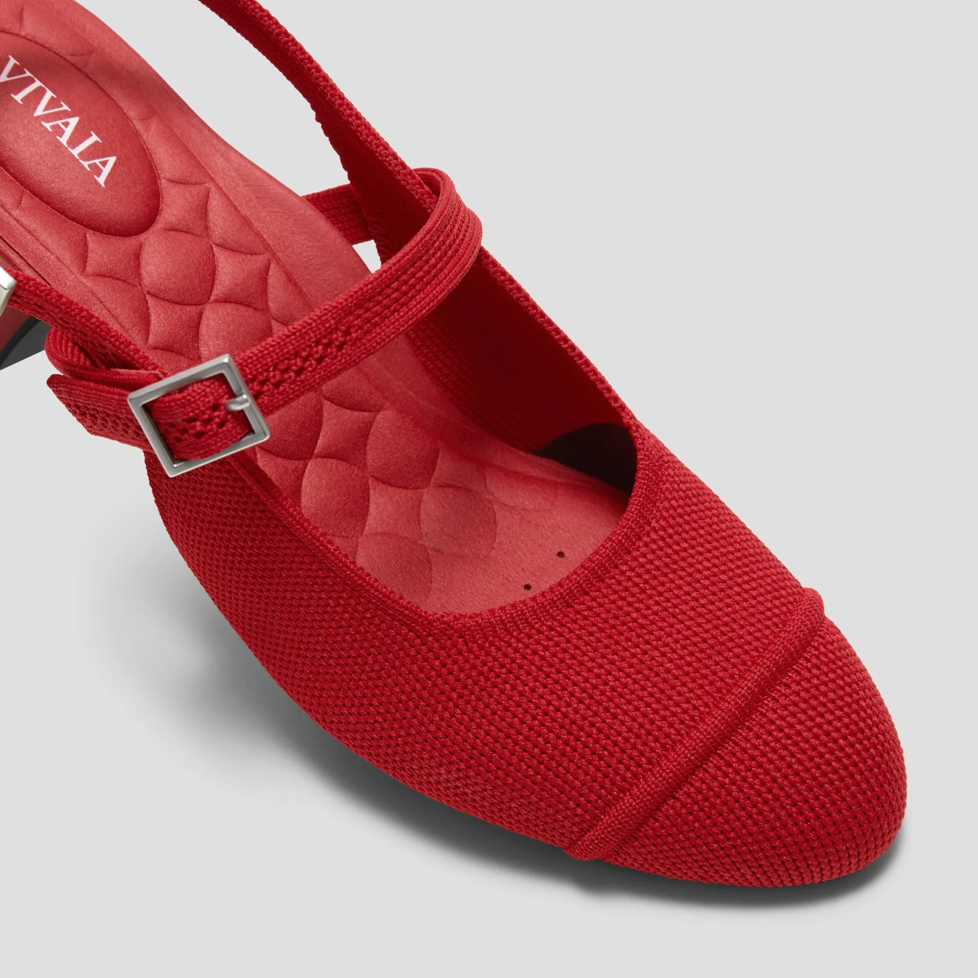 [Juliana] アーモンドトゥ スリングバック ブロックヒール サンダル