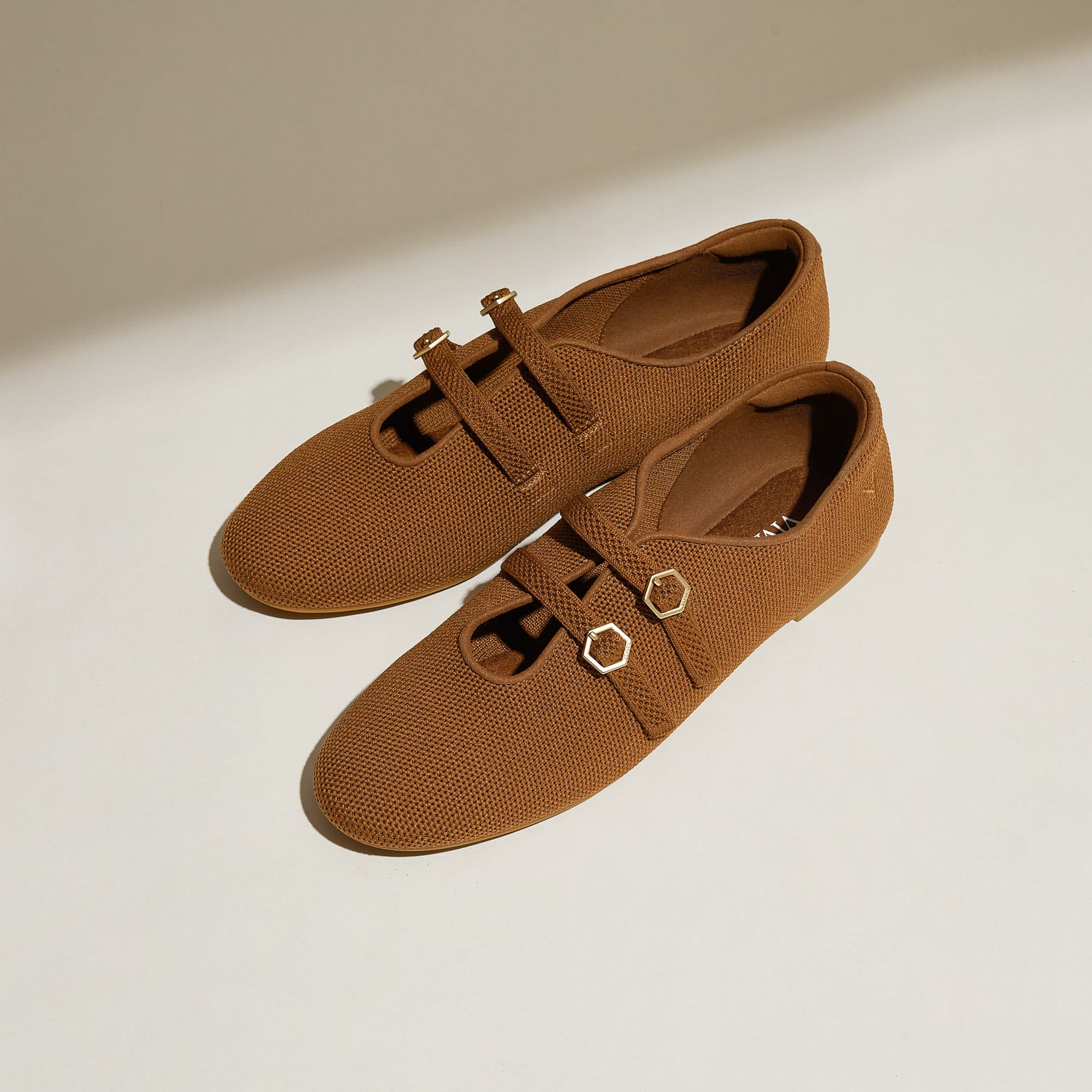 [Natalie] 二重ストラップ フラット