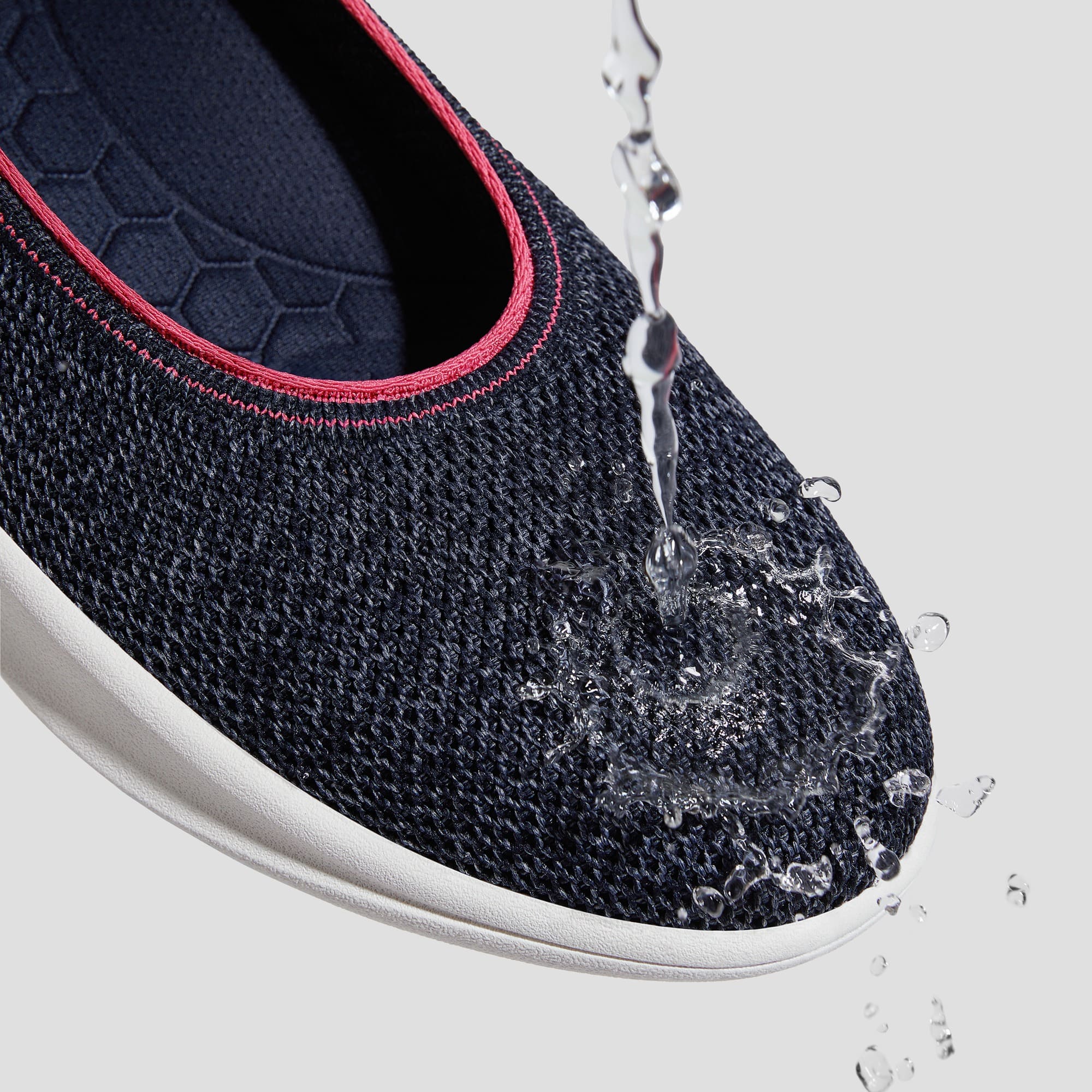 [Walker Pro Izabel] 撥水加工 ラウンドトゥ スニーカー フラット