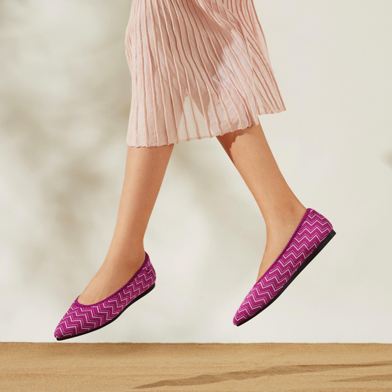 [Aria 5°] ポインテッドトゥ フラットシューズ