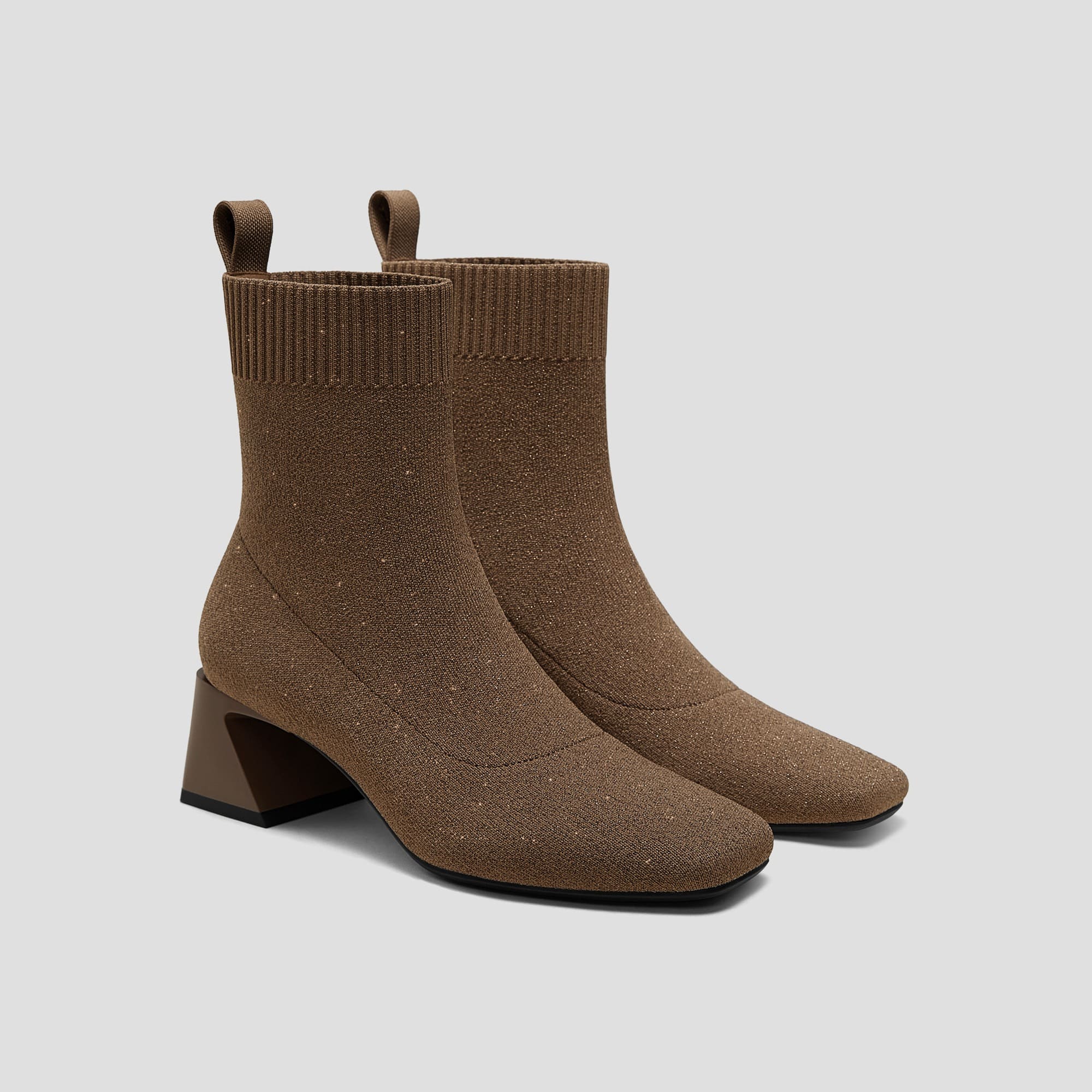 [Regina Pro] スクエアトゥ 撥水加工 ショートブーツ