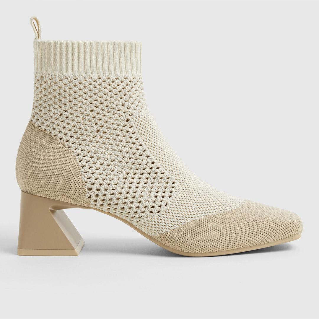 [Melissa 2.0] スクエアトゥ レトロデザイン ショートブーツ