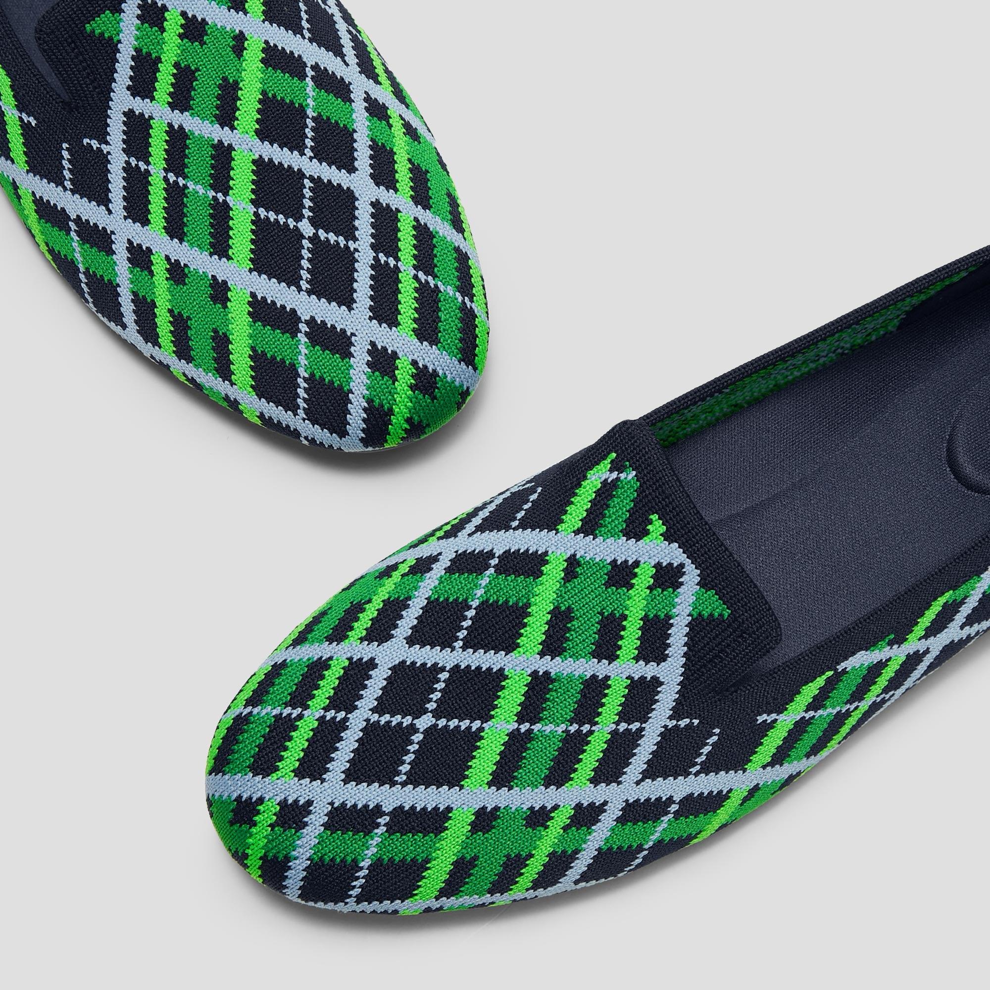 [Audrey] ラウンドトゥ ニット ローファー