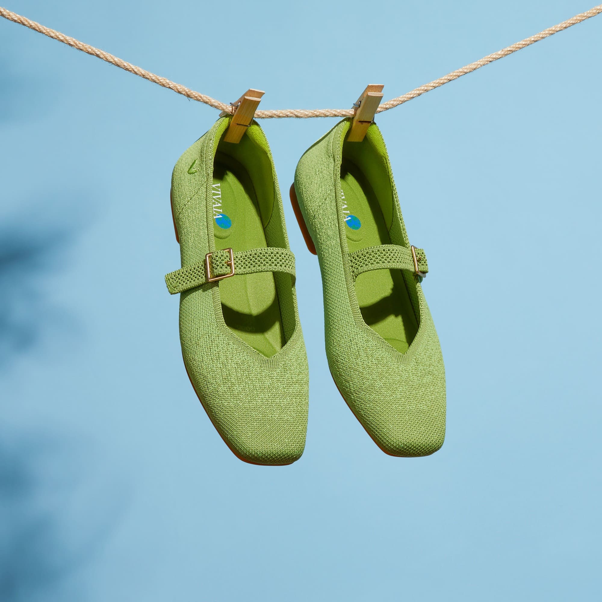 [Margot Mary-Jane] アースデイ限定版 スクエアトゥ メリージェーン フラットシューズ