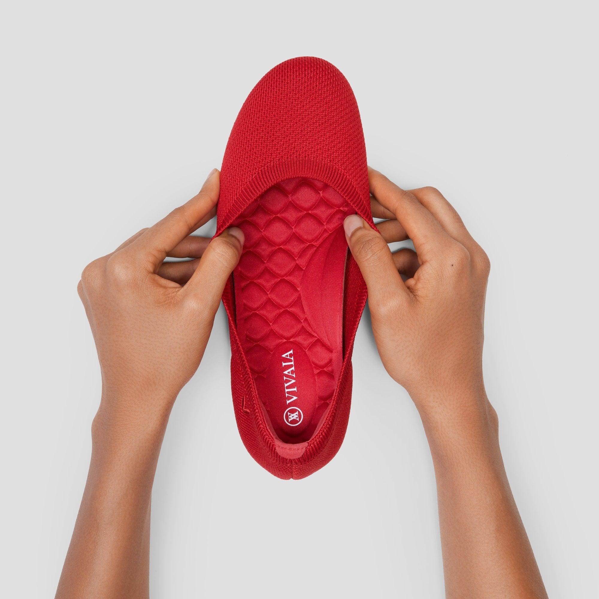 [Claire Walker] ラウンドトゥ 超軽量 厚底 フラットシューズ