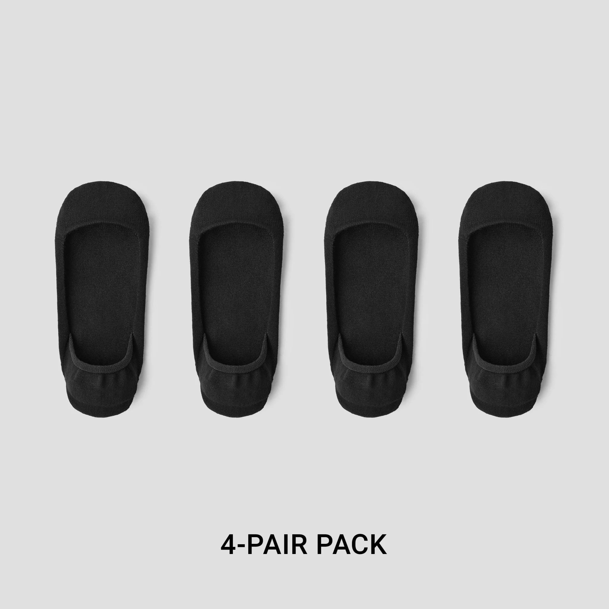 [Socks] 4足組 パッド付き ローカットソックス