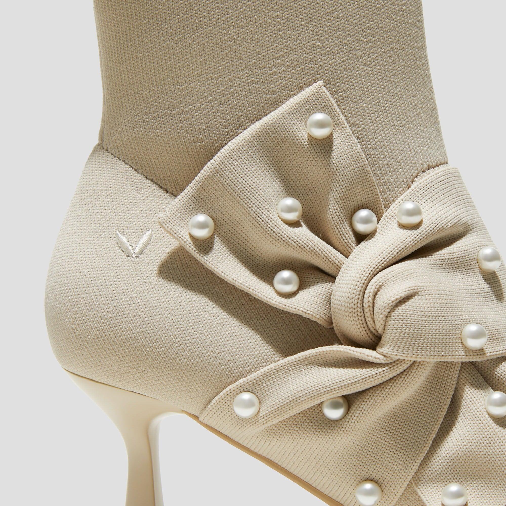 [Athena] ポインテッドトゥ 撥水加工 アンクル ヒールブーツ