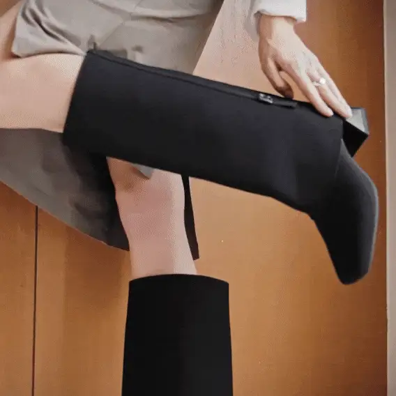 [Regina Pro] スクエアトゥ 撥水加工 ショートブーツ