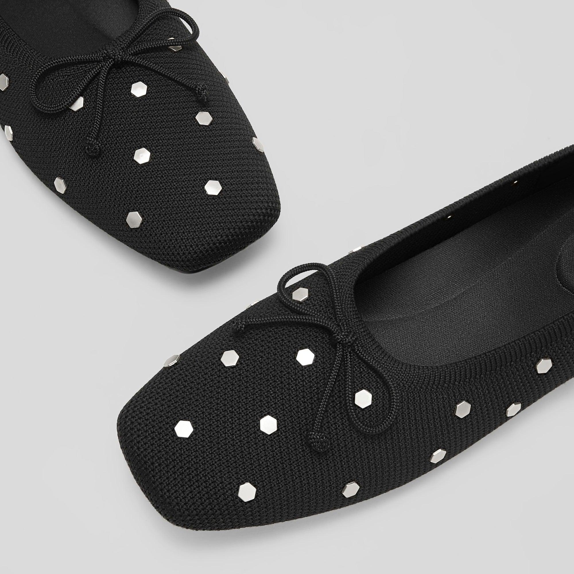 [Margaret] スクエアトゥ ボウバレリーナ フラット