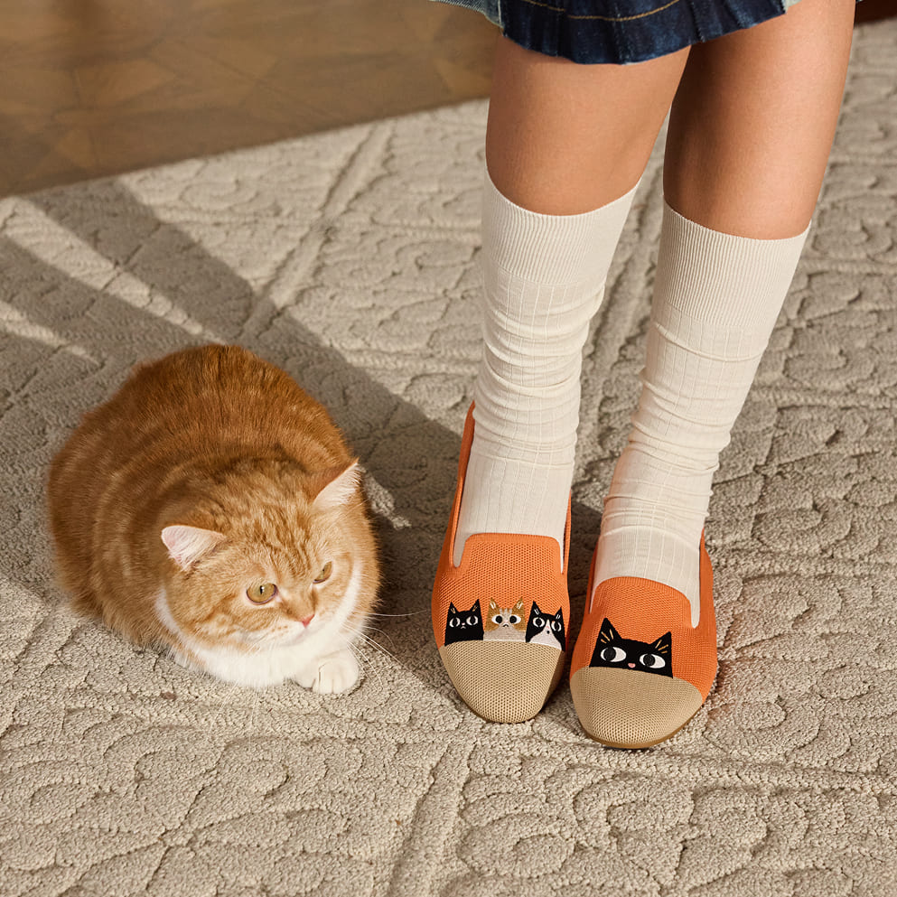 [Audrey] ラウンドトゥ アニマル刺繍 ローファー