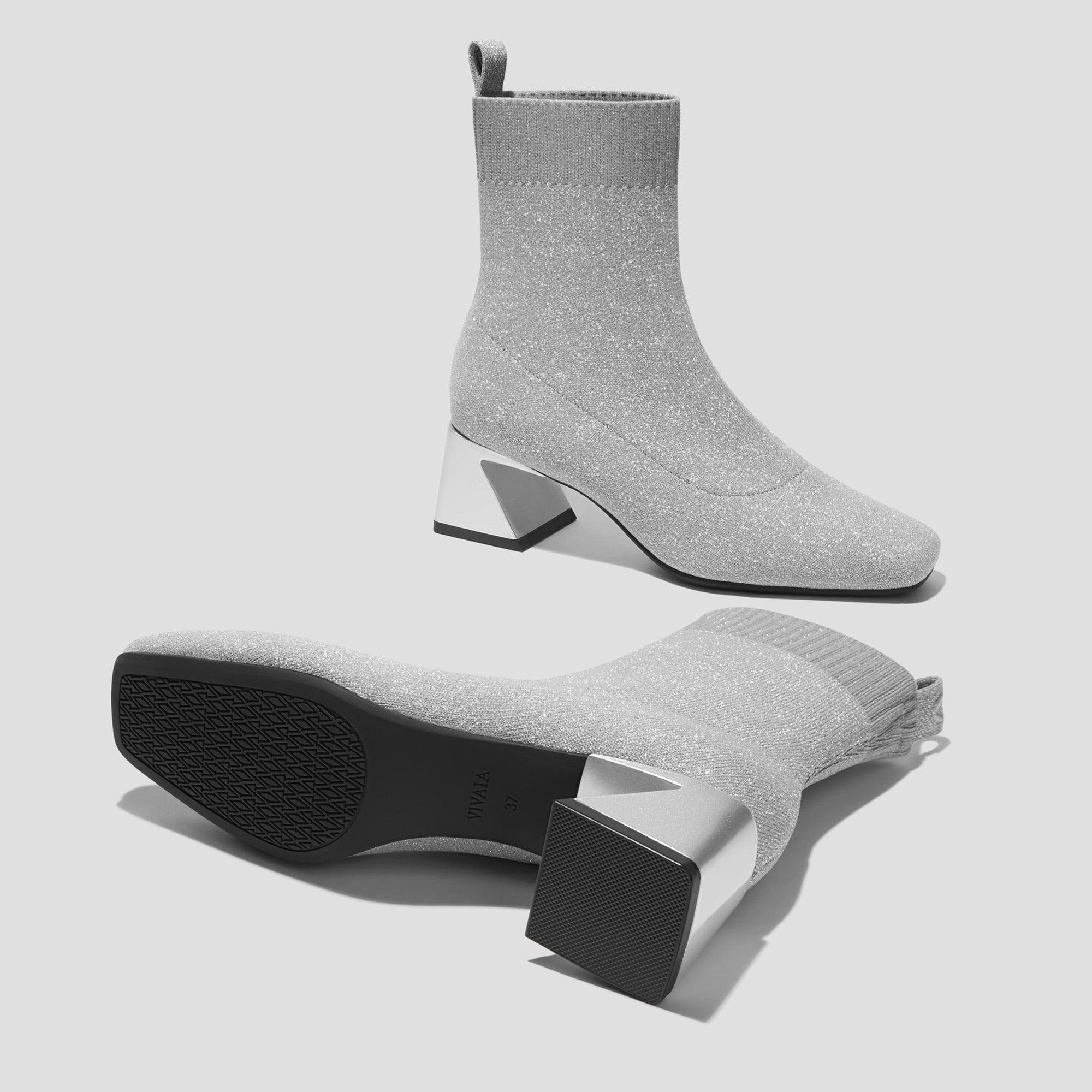 [Regina Pro] スクエアトゥ 撥水加工 ショートブーツ