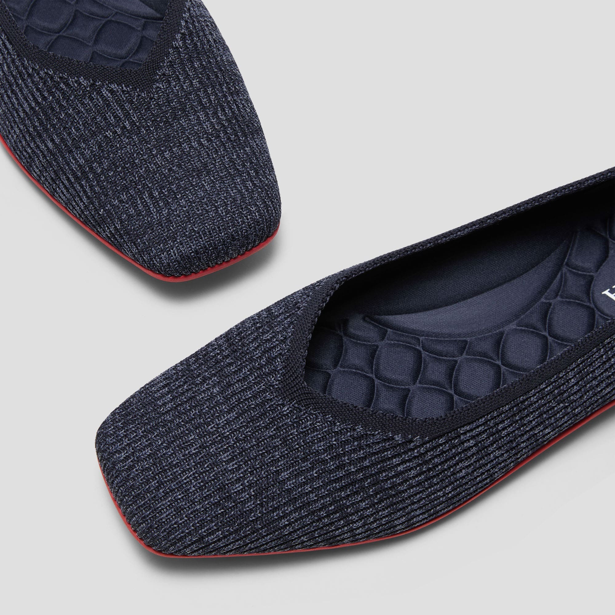 [Margot Walker 超撥水] スクエアトゥ 超軽量 厚底 フラットシューズ