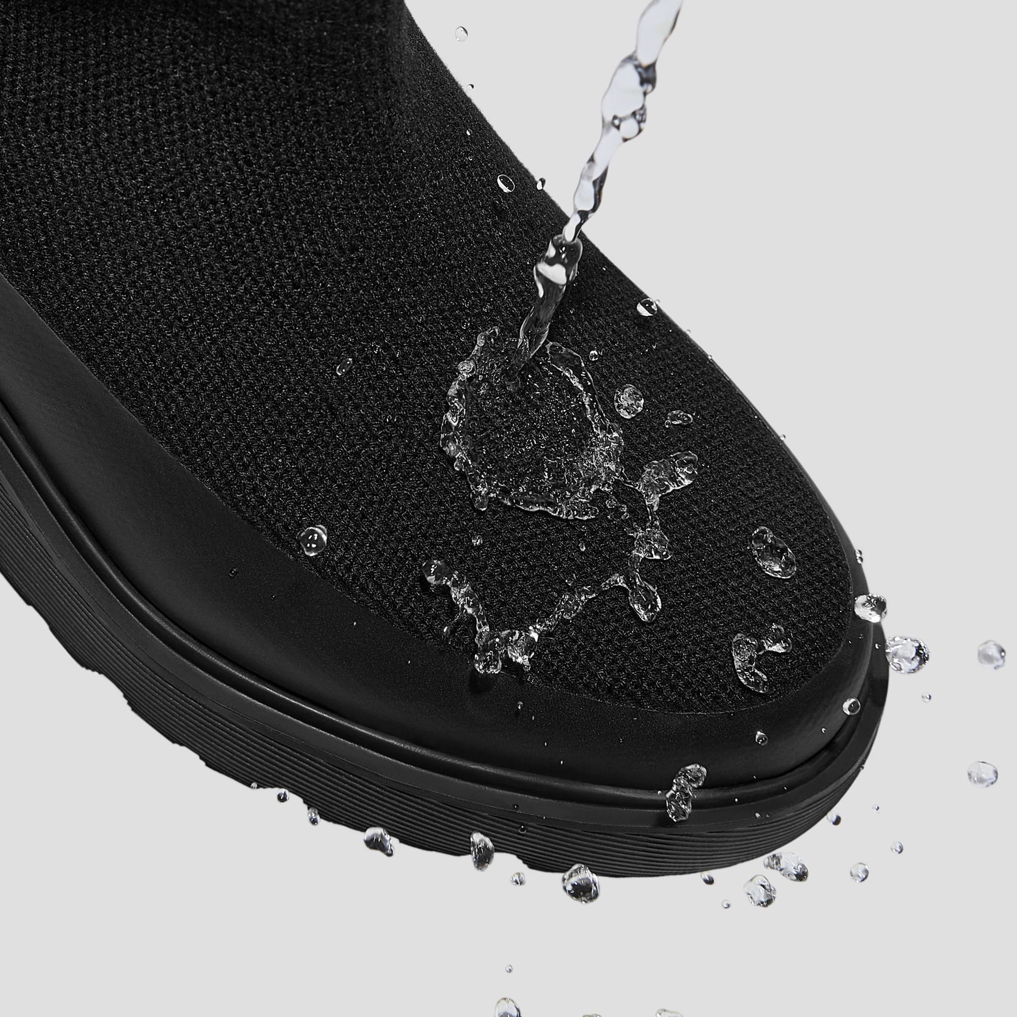 [Elaine] フォー・ファー プラットフォーム チャンキー ウェッジブーツ