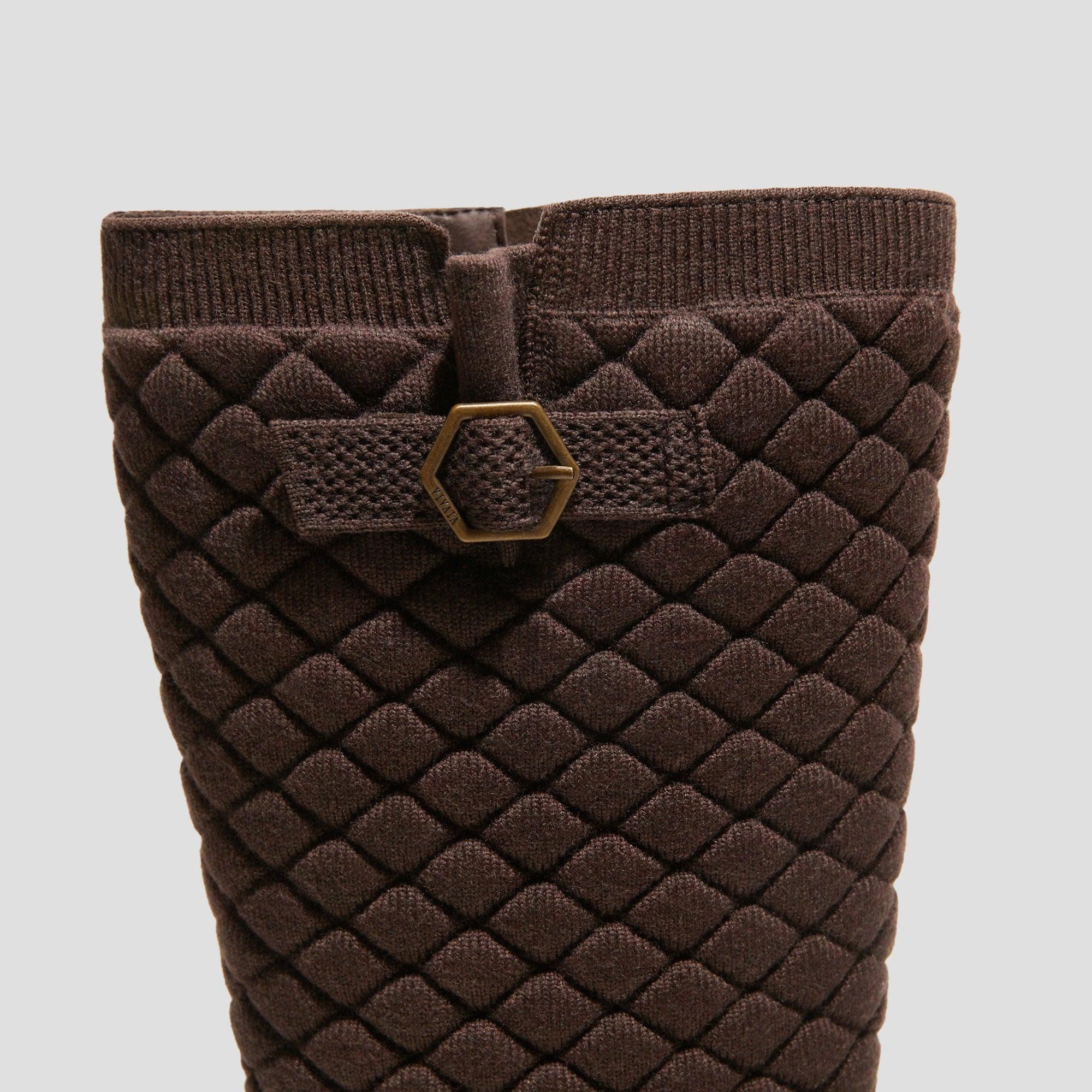 [Faith] ラウンドトゥ 撥水加工 ミッドカーフバイカーブーツ