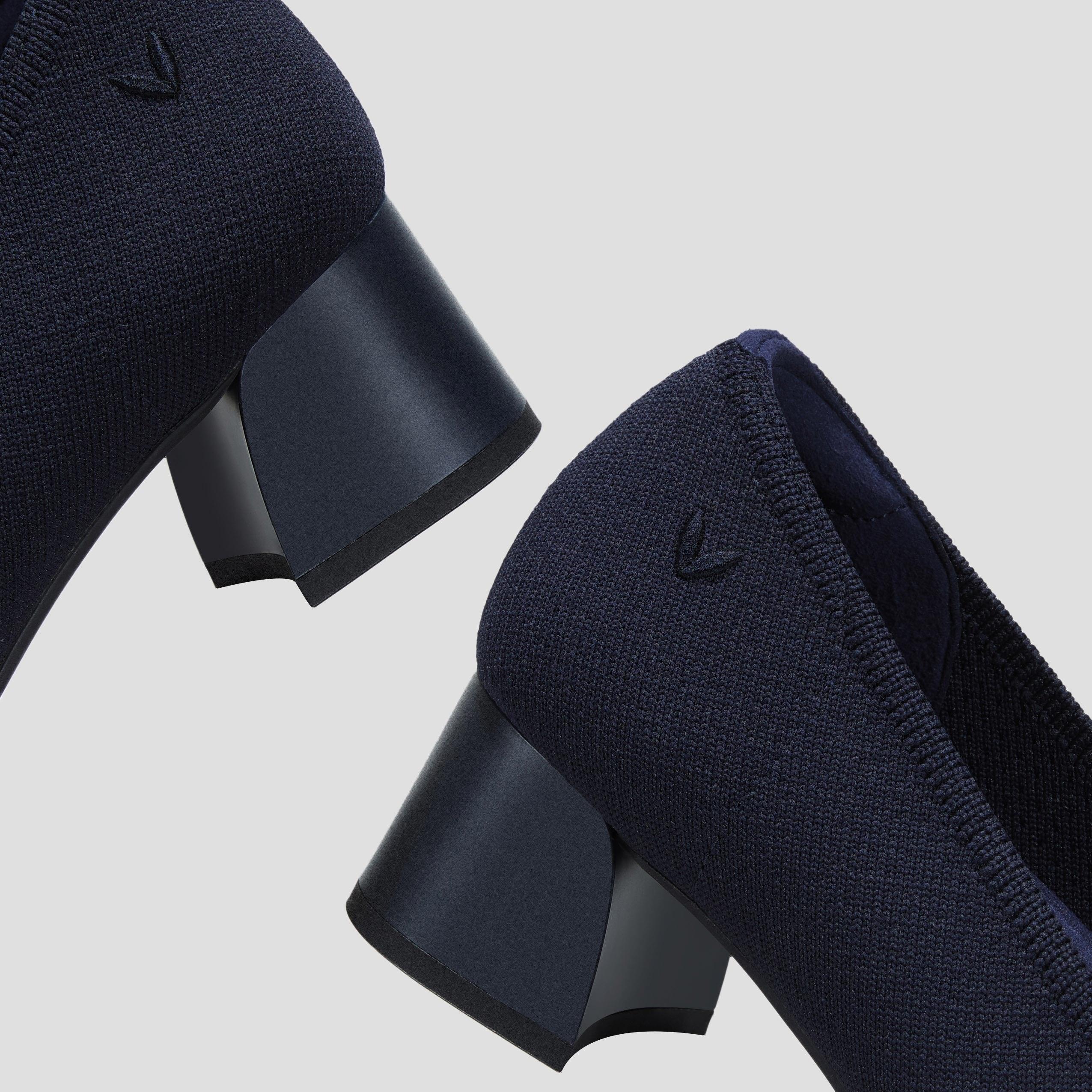 [Julie Pro] ラウンドトゥ チャンキーヒール パンプス