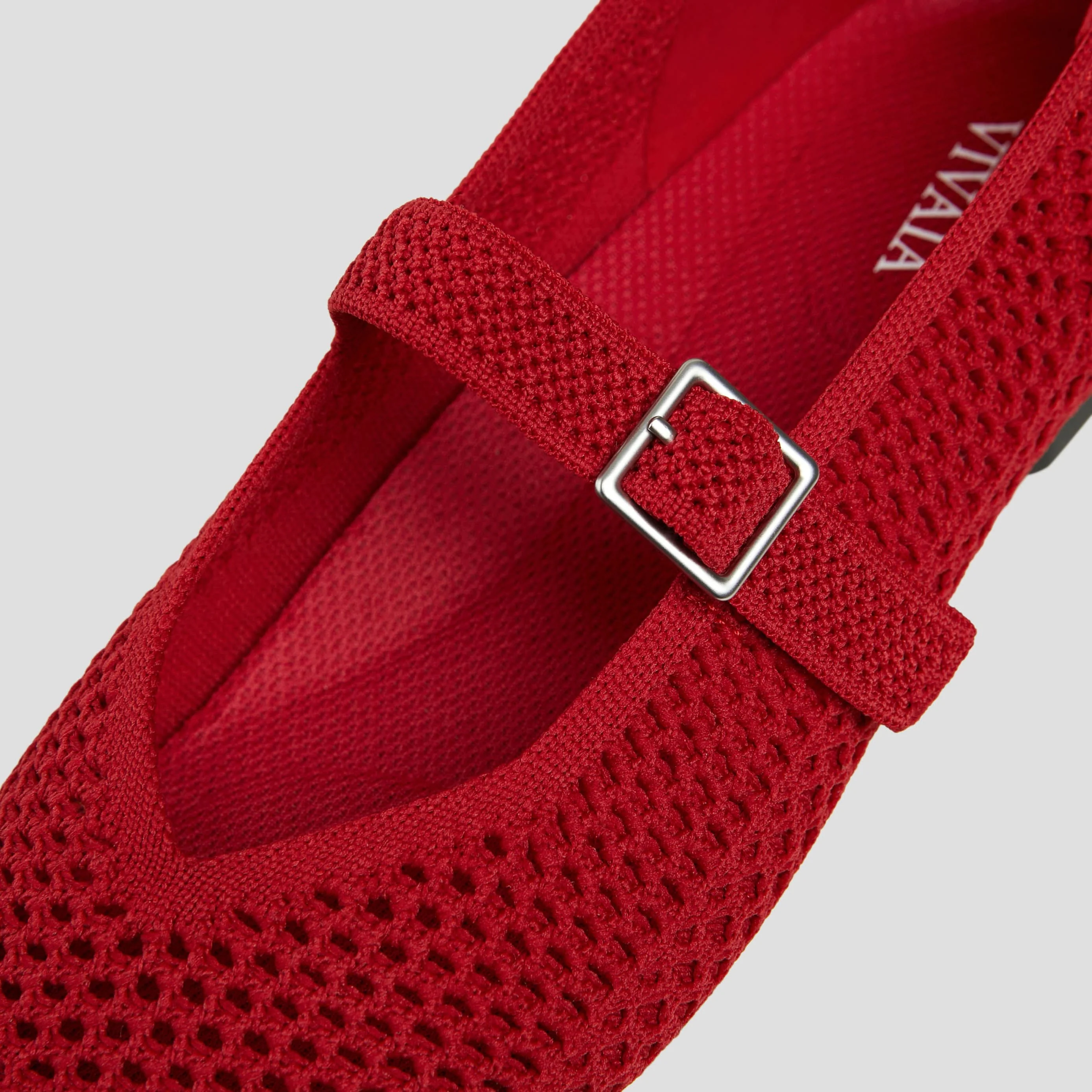 [Margot Mary-Jane Mesh] スクエアトゥ メリージェーン フラットシューズ