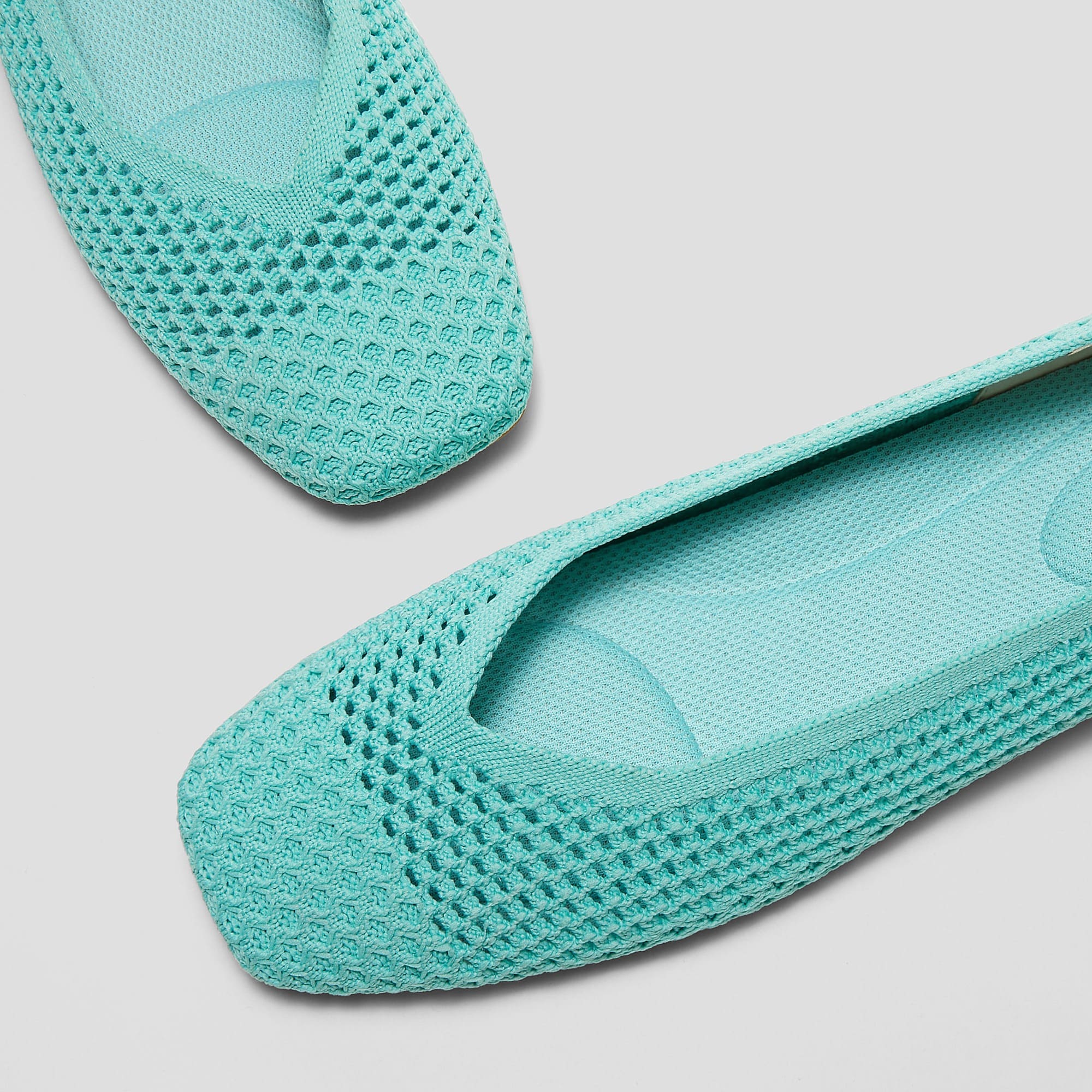 [Margot Mesh] スクエアトゥ メッシュ フラットシューズ