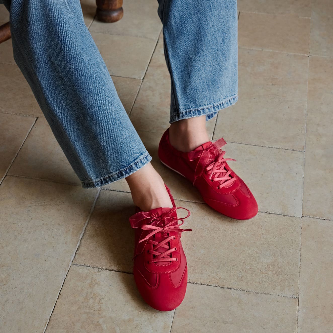 [Yancy] ジョガー ナイロン スニーカーリーナ