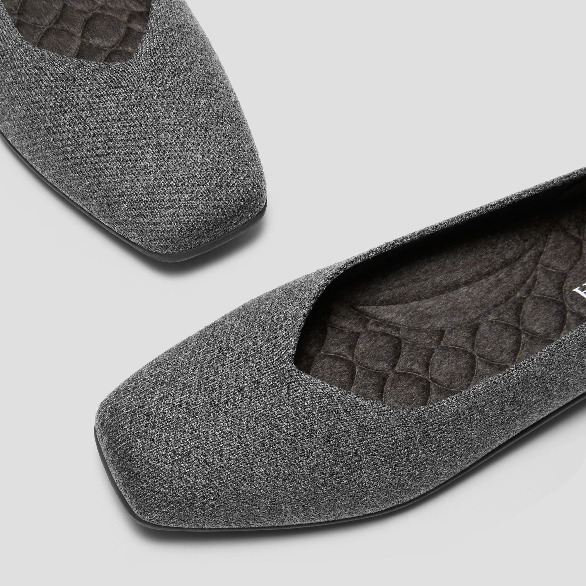 [Margot Walker 超撥水] スクエアトゥ 超軽量 厚底 フラットシューズ