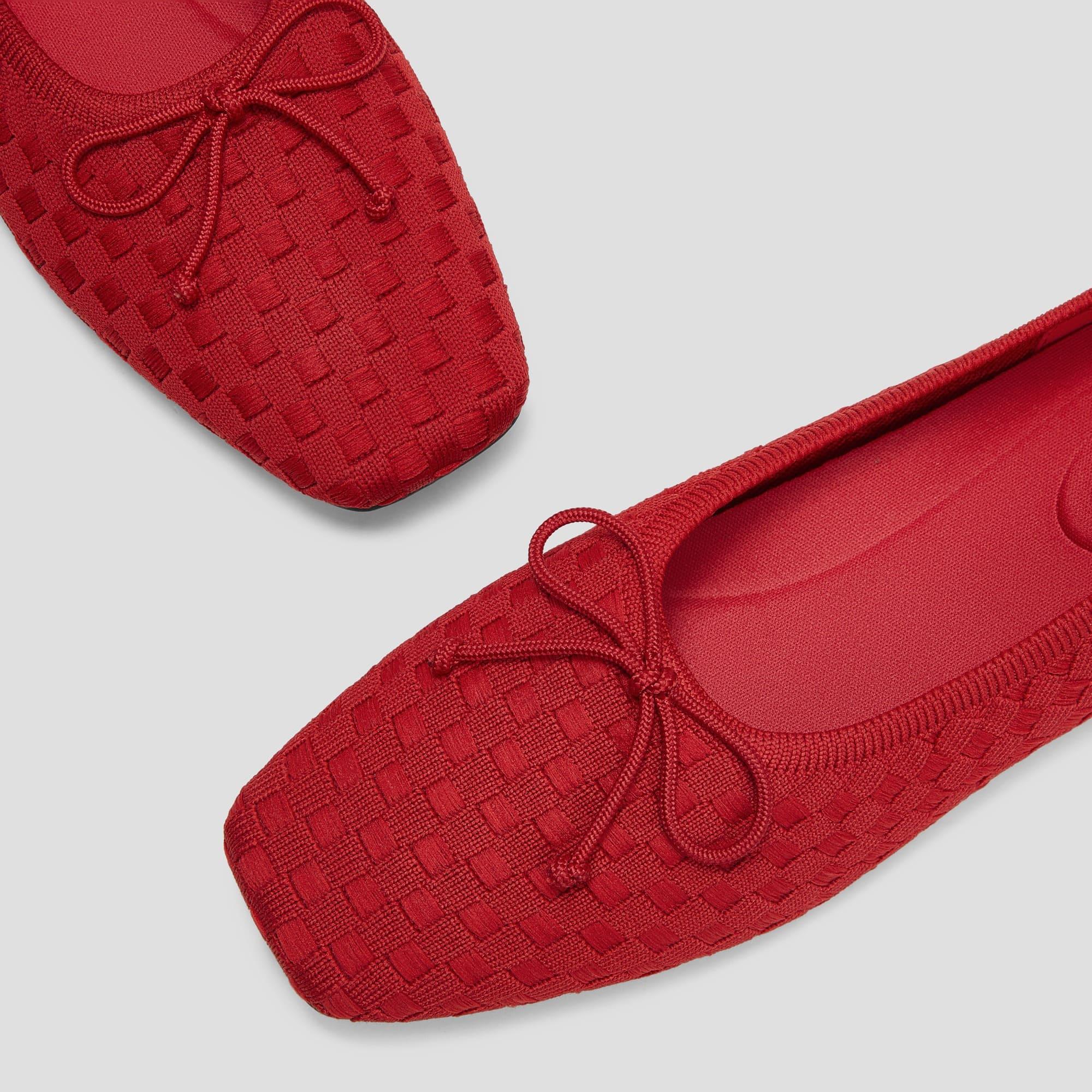 [Margaret] スクエアトゥ ボウバレリーナ フラット