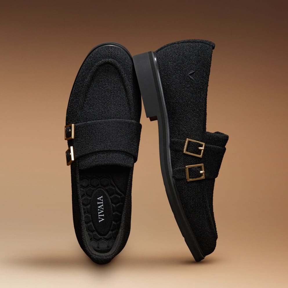 [Luciana] ラウンドトゥ ダブルモンクストラップ ローファー