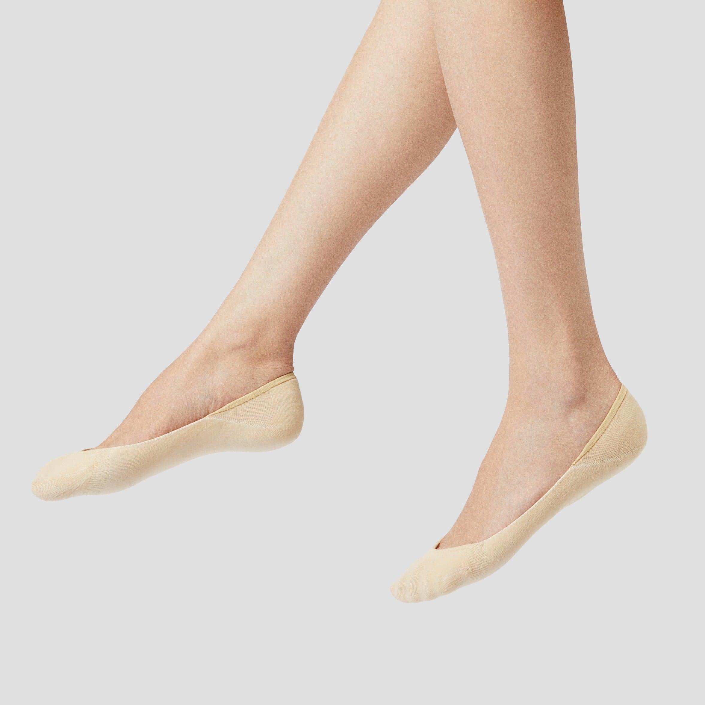 [Socks] 4足組 パッド付き ローカットソックス