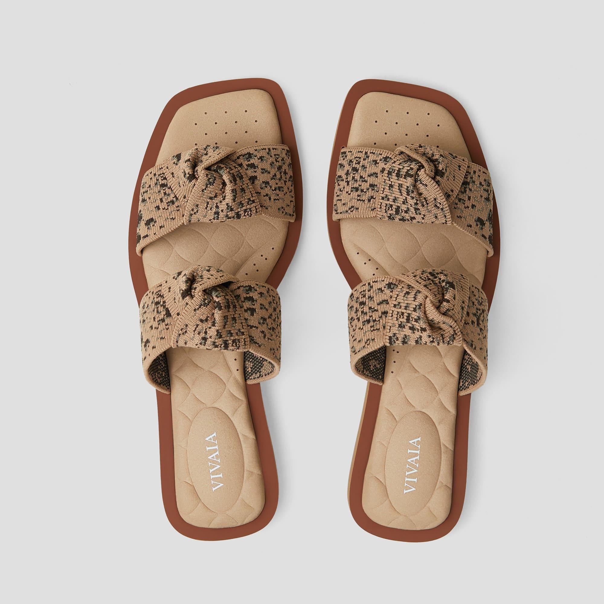 [Maisa] ピロートップ スライド ストラップ サンダル