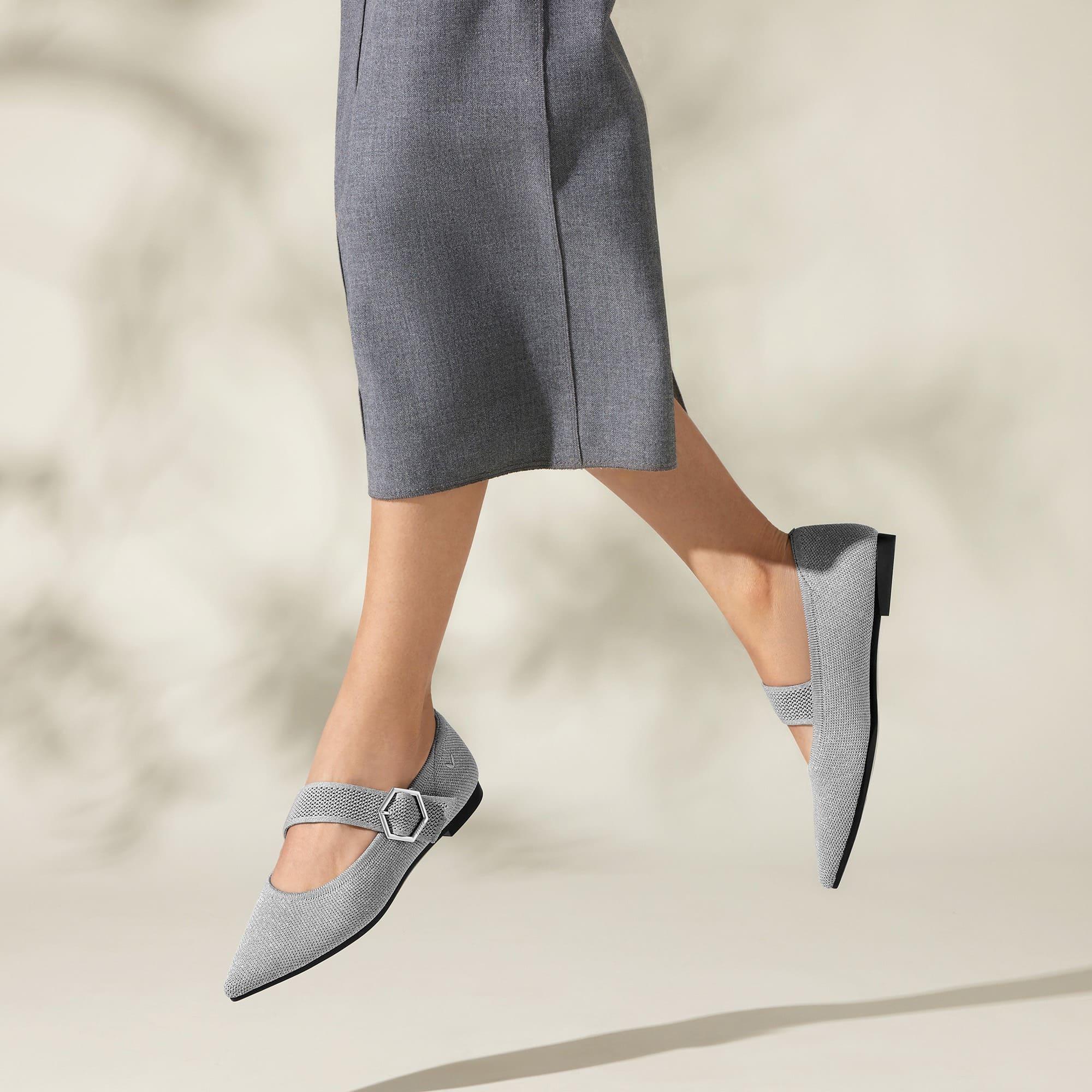 [MARIA] ポインテッドトゥ メリージェーン フラット