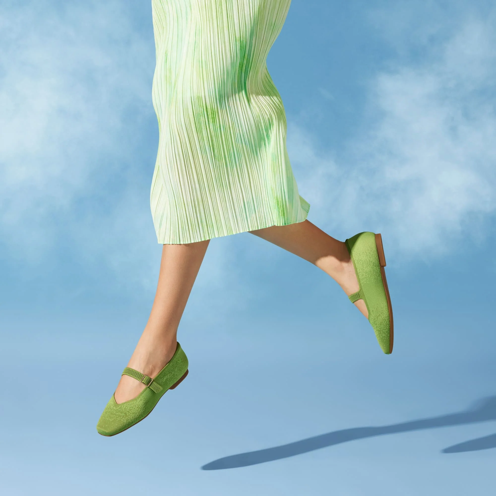 [Margot Mary-Jane] アースデイ限定版 スクエアトゥ メリージェーン フラットシューズ