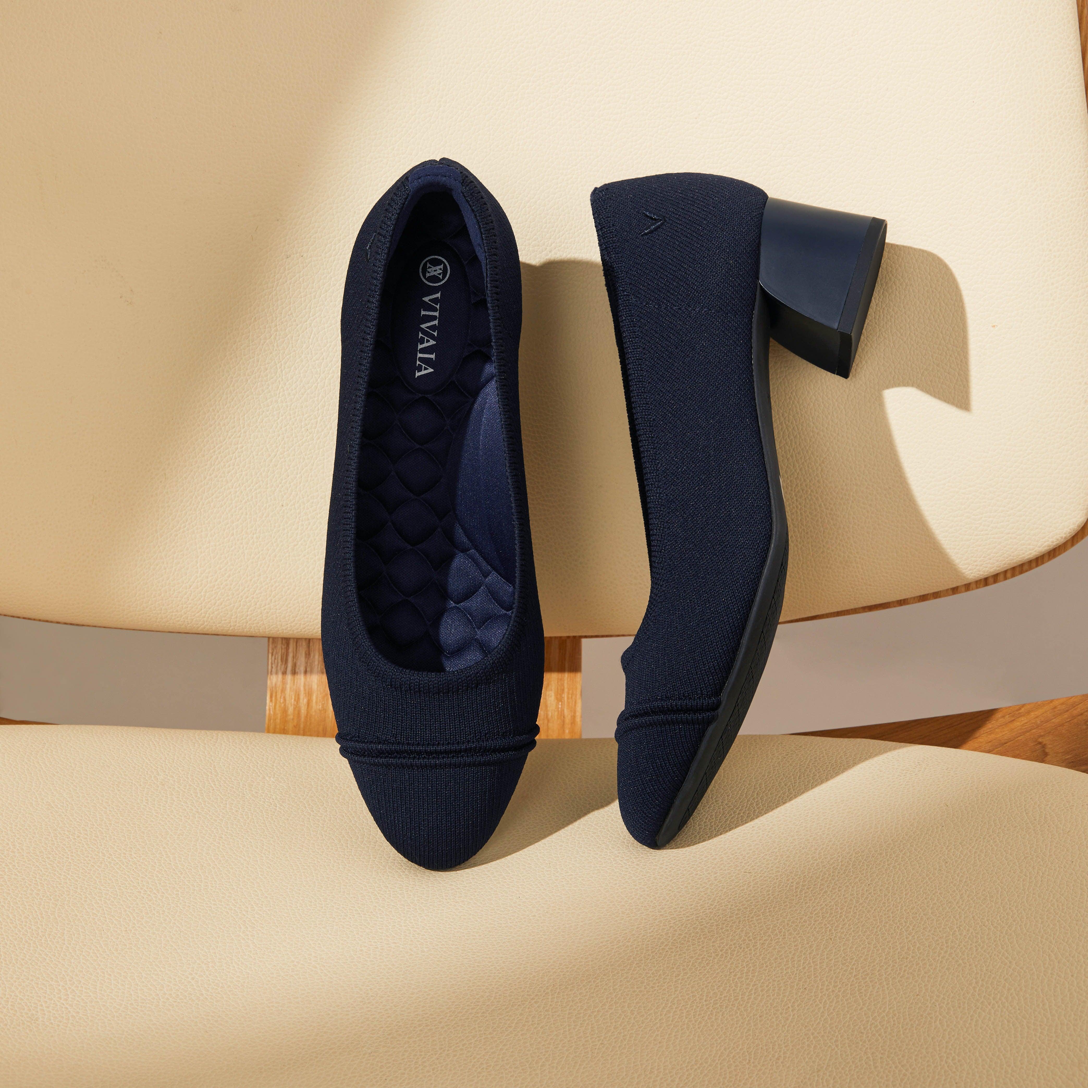 [Julie Pro] ラウンドトゥ チャンキーヒール パンプス